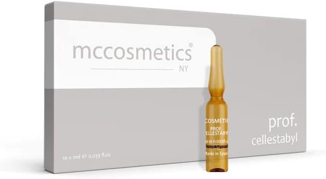 NY Yellow 124; Prof. Cellestabyl Yellow 124; Revitalizing Ampules with Witamina B6 & B3 Yellow 124; Supports Skin 's Support & Radiance Yellow 124; 10 x 1ml Yellow 124; Made in Spain