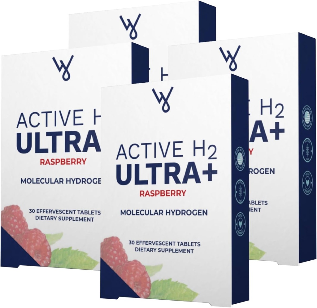 Aktywna tabletka H2 Ultra + wodór, naturalna malina. Optymalizacja zdrowia, Immunitet Wsparcia i Równowaga Przeciwutleniacze z Korzyści z Molecular Hydrogen 240 Służenia