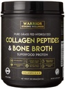 Premia Kolagen Peptydes Bone Broth Proszek: Grass Fed Zhydrolizowany Kolagen Boost dla zdrowej skóry, paznokci, włosów, łączników, mięśni, kości, trawienie, Keto Friendly, Unflavored