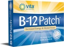 Vita Sciences Witamina B12 Patch - dodatkowa formuła siły dla mężczyzn i kobiet, 1 miesiąc dostaw. Zwiększenie energii, skupienie, pamięć i metabolizm