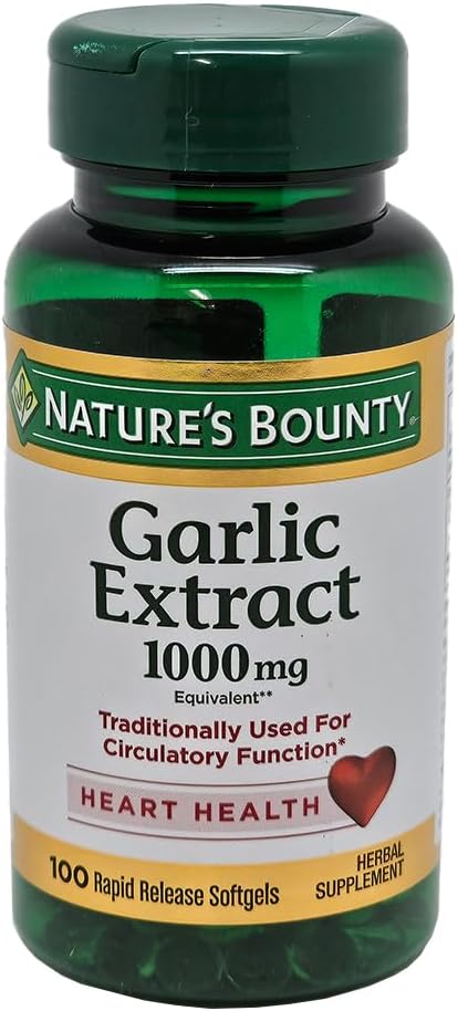 Nature 's Bounty Garlic 1000 mg Softgels 100 ea