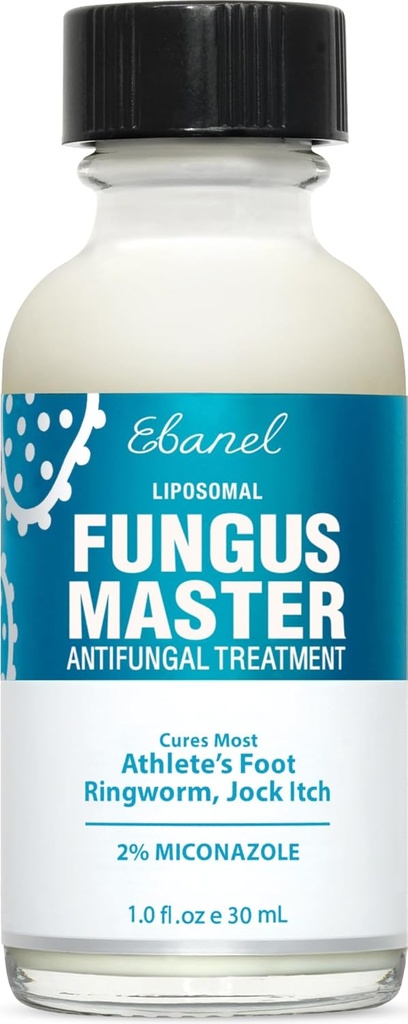 Ebanel Sportowcy Foot Treatment Extra Siła, Antygrzybicze Śmietanka dla Foot Grzyb, z Mikonazolem, Kwas undecylenowy i Tea Tree Oil, Szybkie Itch Relief, Leczy grzybicze Zakażenie Leading do paznokci Grzyb