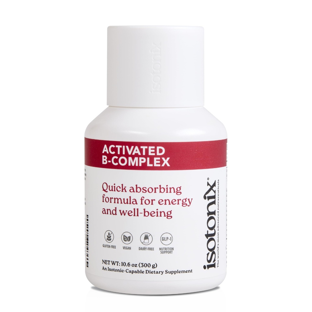Isotonix Activated B Complex - Vegan B witamina suplement for Energy, Stress Relief, i układu nerwowego Zdrowie - Isotonic Drinkable Formula - 90 Służenia