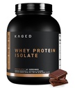 Kaged Whey Protein Isolate Proszek 124; Czekolada 124; 100% Czysta Niska Laktoza Serwatka 124; Post Workout Recovery Drink 124; Wspomaga budowanie mięśni 124; Suplementy dla mężczyzn i kobiet 124; 41 Służenie