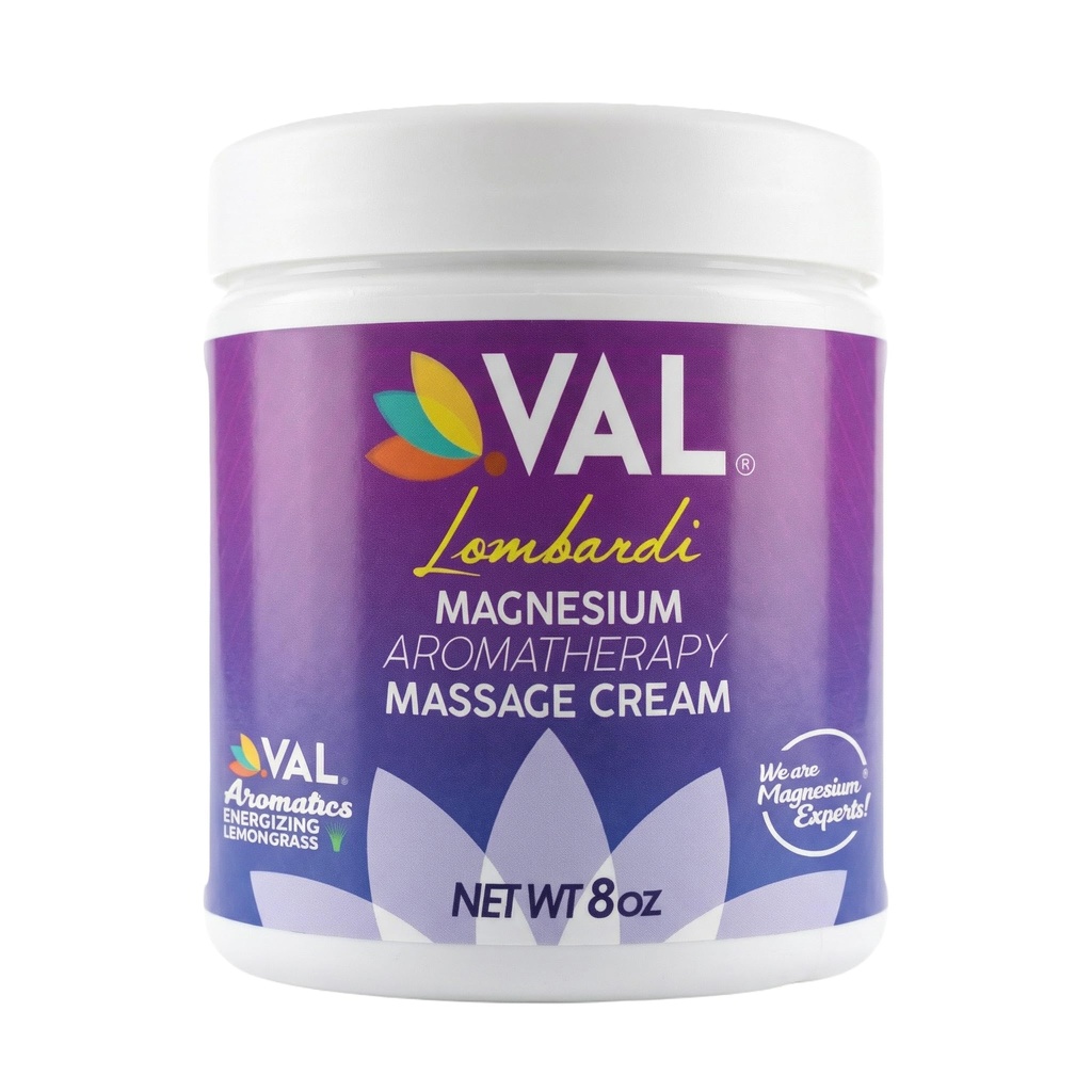 VAL Magnezu Aromaterapia Masaż krem 8oz 124; Zechstein Magnez + MSM + Oleje organiczne 124; Szybkie Absorbowanie 124; Non- Greasy Relief Joint & Muscle Relief 124; Paraben- Free 124; Made in USA