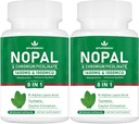 Super Nopal 1600mg, Pierwiasty Gruszka Suplement z R- Alpha Kwas lipowy, Turmeric, 120 Kapsułki (60 Słupki)