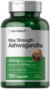 Horbäach Ashwagandha Supplement Equipment 124; Max Siła Equipment 124; 120 Kapsułki Equipment 124; Non- GMO, Gluten Free
