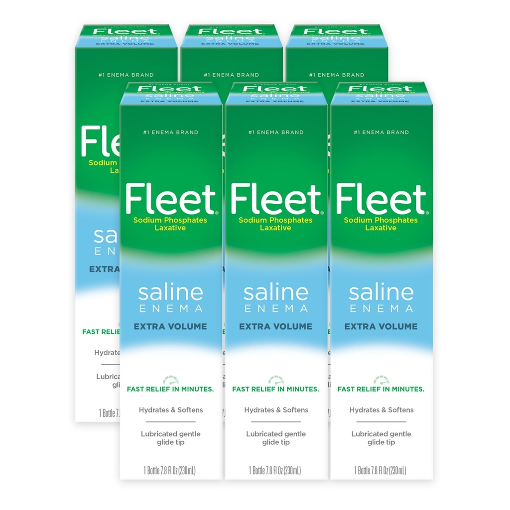 Flota Laxative Saline Enema, 7.8 Fl Oz (opakowanie po 6)