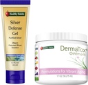 Zdrowe siedliska Skincare Bundle - 1.7oz DermaTox Ointment i 1.5 oz Silver Defense Gel - Wszystkie naturalne, Wszystkie przeznaczenie, bezpieczne i skuteczne Nourishment skóry