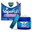 Vicks VapoRub, Lavender Scent, Cough Suppressant, Topical Chest Rub & Analgesic Maintment, Medicated Vicks Vapors, Ulga z kaszlu Ze względu na zimno, Aches & Pains, 1.76oz