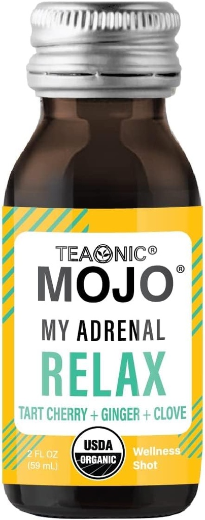 TEAONIC Adrenalina i wsparcie immunologiczne Wellness Shots Combo, Pack of 24 Wellness Shots - My Adrenal Mojo i My Immunity Mojo