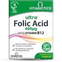 Witabiotyki Ultra kwas foliowy 400ug z witaminą B12. 60 Tabletki