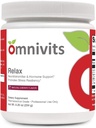 Relax Naturalny aromat wiśniowy 124; Magnez jako Albion Di- Magnezu Malate, Myo- Inozytol, Tauryna, GABA, L- Theanina (Suntheanine) 124; Zdrowe ciśnienie krwi, Emocjonalne Wellness 124; Proszek 60 Podawanie