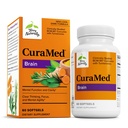 Terry Natural CuraMed Brain - Suplement diety do wspomagania klarowności i koncentracji - Suplement do zdrowia mózgu z Curcumin & Turmeric Esential Oil to Aid Concentration - 60 Softgels