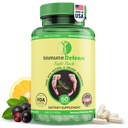 Suplement wsparcia immunologicznego - Naturalne i Organiczne Wzmacniacze immunologiczne dla dorosłych - Wsparcie odporności z witaminą C & Witamina D, Czosnek, Ginger, Lemon, Elderberry, Selenium & Cynk - 60 Kapsułki
