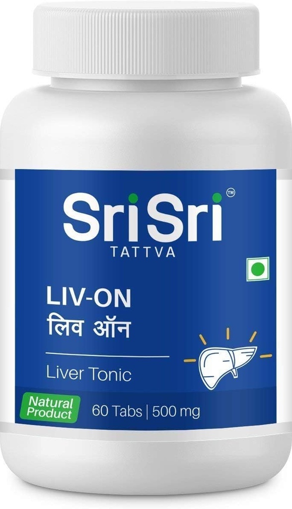 Sri Sri Products Liv- On - 60 Tab (dla wszystkich problemów związanych z wątrobą) X 1