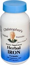 Oryginalny wzór Christophera Herbal Iron Formula, Natural Iron Support, 450 mg, 100 Kapsułki wegetariańskie