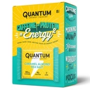 Quantum Energy Square: Energy Bar z kofeiną & 10 g białka. Pyszne zdrowe przekąski On The Go. (Wegan, Gluten- free, Soy- free, Dairy-free) (Karmel Sole z migdałów)
