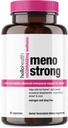 Menopauza Suplementy dla kobiet - Meno Strong Perimenopauza Suplement do nocnych potów Ulgi, bezsenność, Mood Swings, Natural Hormon Balance, Stres, Gorące błyski Menopauza Ulgi - 60 Kapsułki
