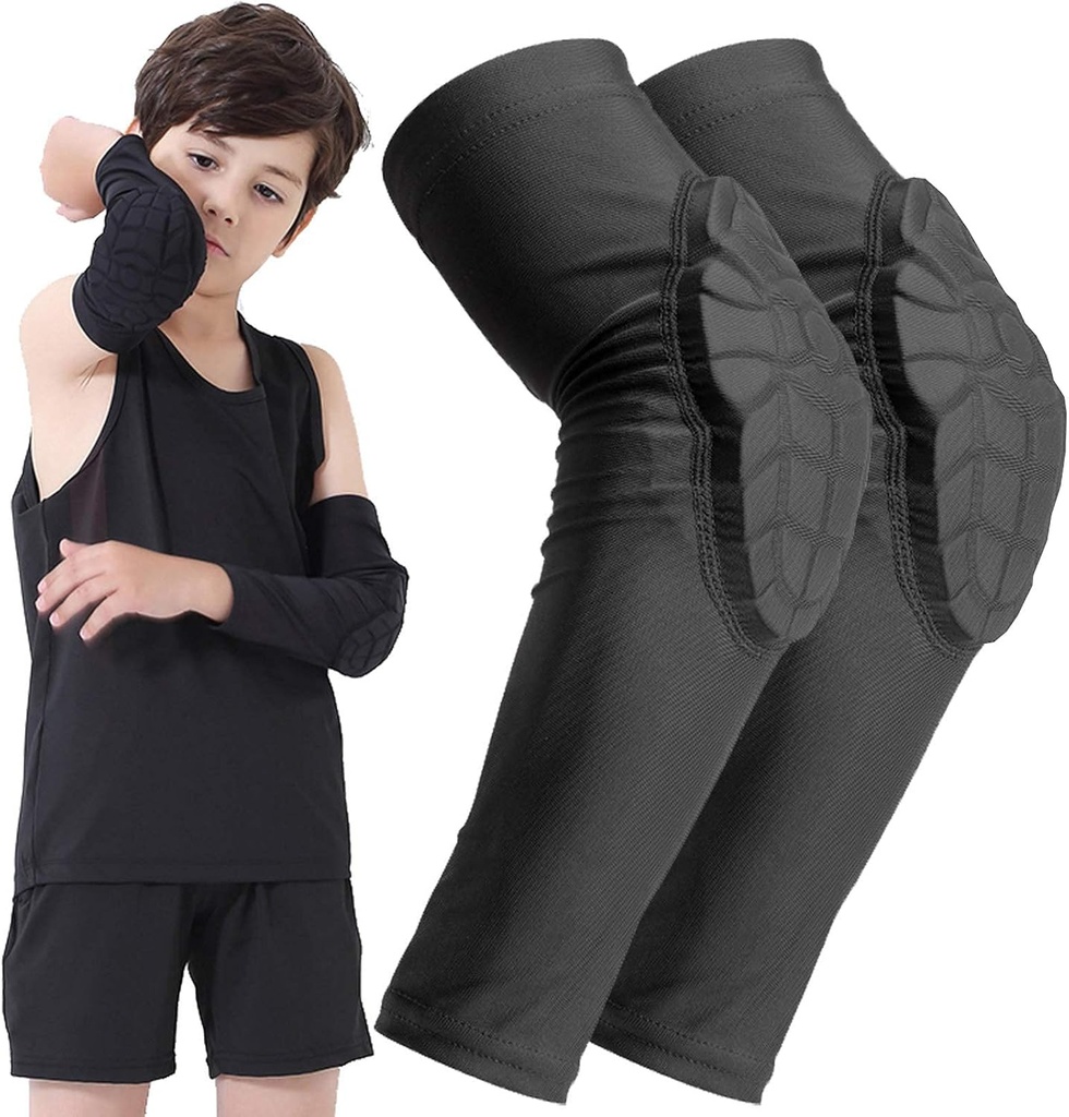 Dzieci Młodzież 5- 15 Lat wyściełane ramię Knee Sleeve kompression Noga ochrona