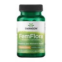 Swanson FemFlora - Supplement Probiotic Supplement Supplement Supplement Flora of The Mouth, GI Tract i Vagina - Probiotyki dla kobiet z 9 milionami CFU na kapsułki - (60 kapsułek)