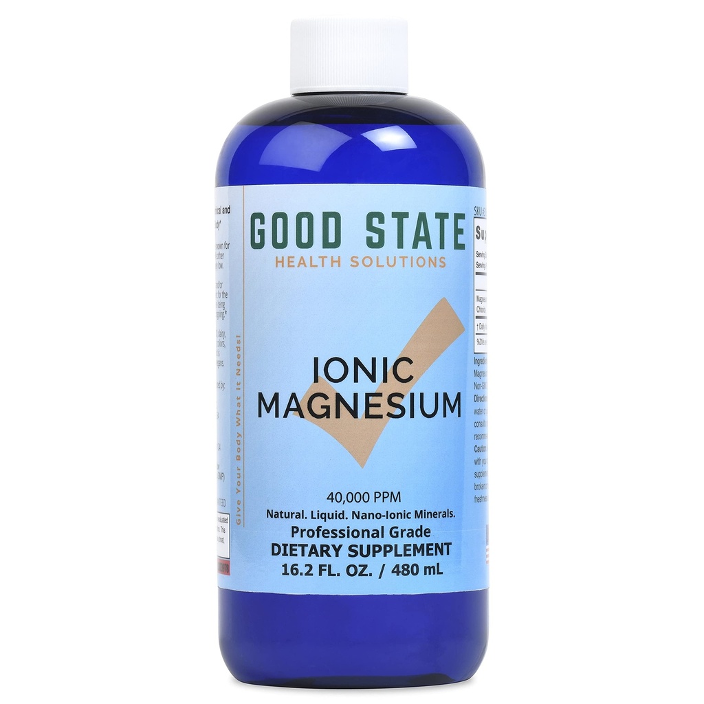 Dobry stan 124; jonowe magnez 16 oz. 124; naturalne 124; Nano Sized Mineral Technology 124; Profesjonalne klasy 124; Wspomaga zdrowe chemiczne i enzymy reakcji 124; 192 Służenie w 100 mg na serwowanie 124; 16 Fl Oz Bottle