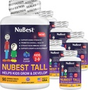 NuBest Wysokie Dzieci - Toddlers Witaminy i Dzieci Witaminy dla wieku 2 do 9 - Wsparcie kości Siła, Ogólne zdrowie i odporność - Kształty zwierząt - 540 Pigułki do żucia Berry 124; Opakowanie 6