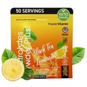 Electrolytes Powder Plus (50 Servings) Black Tea Lemonade Electrolyte Powder Zero Calorie Keto, 0 Cukier, Nie Maltodekstryna, 1000mg potasu, 120mg wapnia, 120mg magnezu, Proszek nawadniający