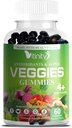 VITINITY Made with Real Super Veggies Pyszne suplement gumy, Mężczyźni, Kobiety i Dzieci (60 Chews), 30 Warzywa, Zioła, Owoce i Witaminy roślinne, Nie-GMO, Pectin- based, Gluten- Free, Nie więcej tabletek (30 Day Supply)