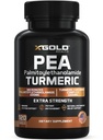 Pea Palmitoyletanolamid + Kurkumina Turmerowa - 1600mg Mikronizowana 99% & 95% Kurkuminoidy - Wspólne Wsparcie Wysokiej mocy, Mobilność & Komfort - Made in USA