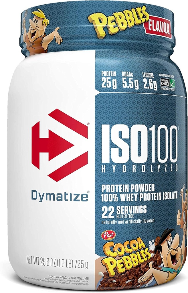 ISO100 Zhydrolizowany 100 Izolat białka serwatki Kakao Pebbles (1.4 Lbs. / 20 Służenie)