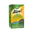 Nature 's Way Alive! Garden Goodness Men' s Multivitamin, One Serving of Veggies and Fruits * *, High Potency B- Vitamin, 60 Tablets