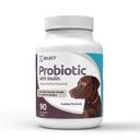 K9 Wybierz Probiotyk dla psów, z inuliną - 90 Tabletki do rozgryzania i żucia - Wspiera zdrową trawienie i wchłanianie składników odżywczych - Probiotyki psów i Enzymy trawienne - Probiotyki dla psów Digestive Health