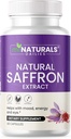 Natural Saffron Supplements - Pure Premium Extract Kapsułki - Wsparcie nastrojów - Wsparcie dla oczu - Energia - Made in USA - 88.50 mg - 60 Pigułki - Optymalizowane - Pastillas de Azafran