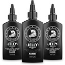 Bossman Jelly Beard Oil for Men - 3 pack (12 oz in Total, Nagi - Bez zapachu) - Softens, Nawilża & Warunki z naturalnych składników