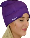 Magiczne żel Migrena Ice Head Wrap - Real Migrena & Ból głowy Ulga 124; Oryginalny czapka ból głowy 124; Zimne, wygodne, ciemne & Cool; Inspirated przez lekarzy, Kochany przez tysiące - Purpurowy