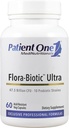 Pacjent One Flora- Biotic Ultra Adrenalina 124; Suplement do Probiotyki do wsparcia Zbalansowana Flora jelit * Adrenalina 124; 47,5 Miliard CFU Plus 10 Probiotyczne Szczepy Adrenalina 124; 60 Kapsułki