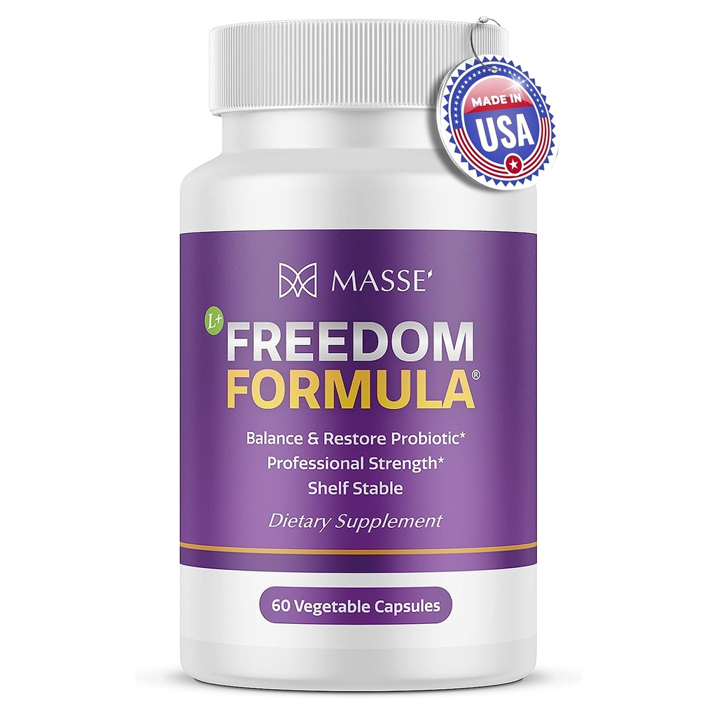 Candida Freedom Massey Medicinals Colon Cleanse Pills - Wykonane Digestive for Vibrant Living - Gut Health Probiotic Complex - 60 kapsułki