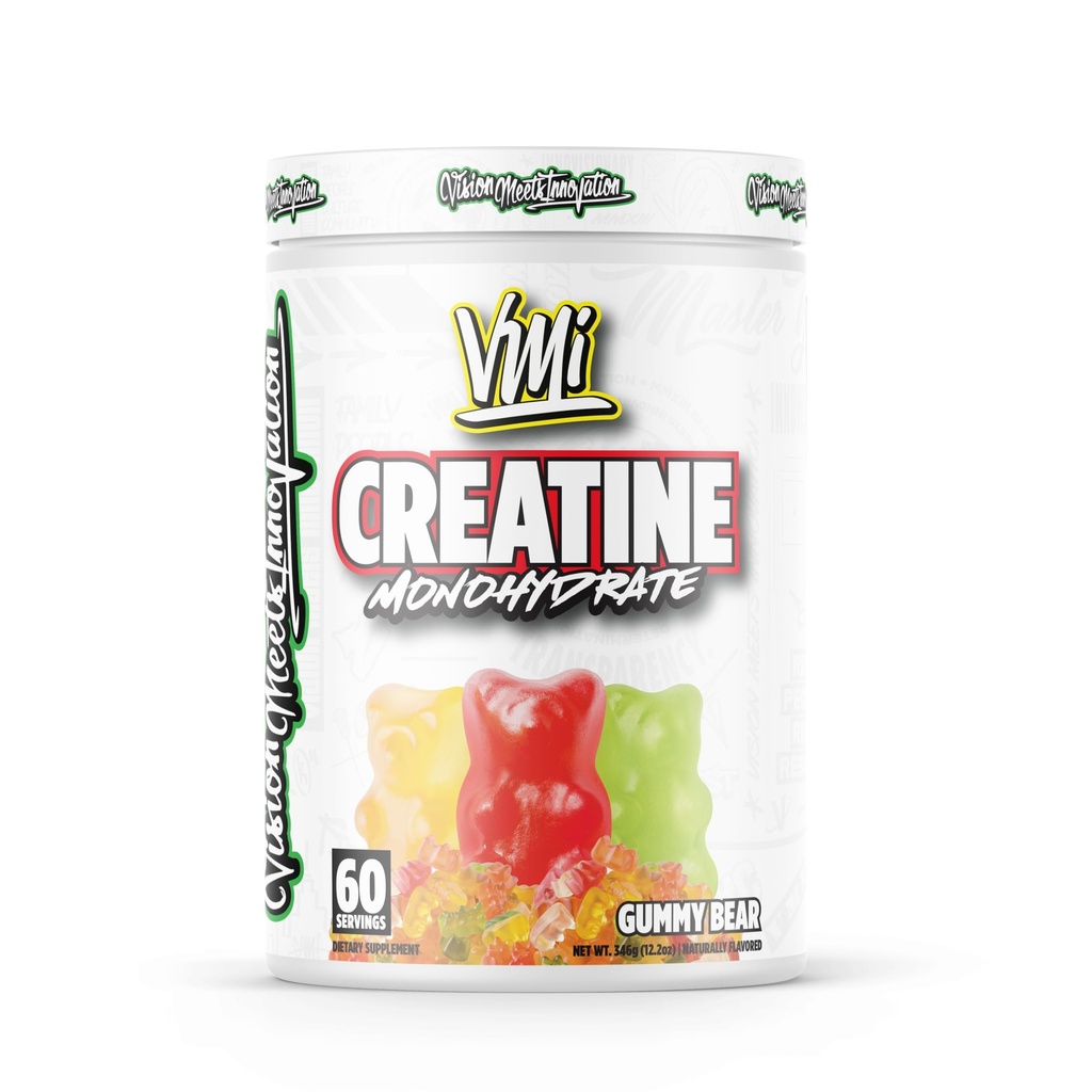 VMI Sports Kreator jednowodny proszek Masa mięśniowa - Wytrzymałość - Rozmiar - Moc 124; 5 Gramy na serwowanie (60 Służenie, Gummy Bear)