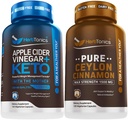 Herbtonics Jabłko Cydr Kapsułki Ocet Plus Keto BHB 124; Tłuszcz Burner & Weight Loss Supplement for Women & Men - Premium Ceylon Kapsułki cynamonu - Skuteczne Cynamon Pigułki dla poprawy Well-Being
