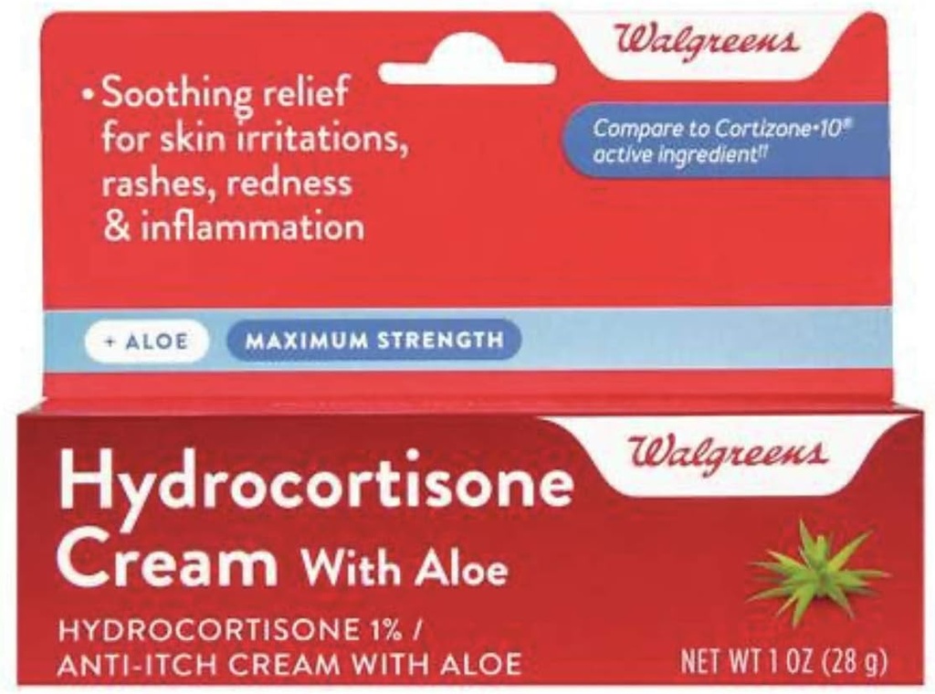Walgreens Hydrokortyzon z Aloe Cream 1%