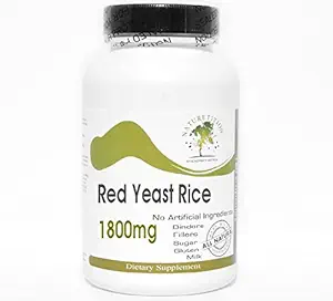 Red Yeast Rice 1800mg ~ 180 Kapsułki - Brak dodatków ~ Suplementy do natretyfikacji