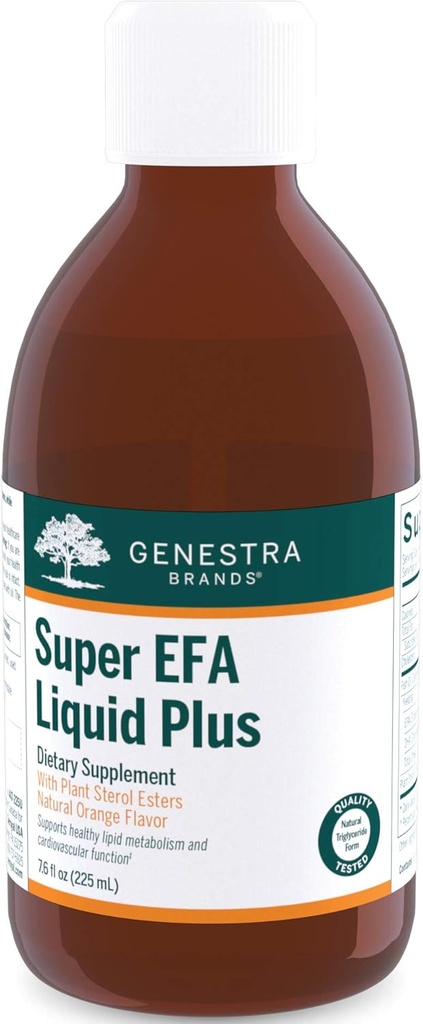Genestra Brands Super EFA Liquid Plus XI124; Esential Fatty Acid Formula with Plant Steols XI124; 7.6 fl. oz.