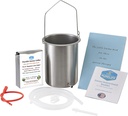 Purelife Detox Zestaw kawy Enema - Made in USA - 2 Qt / Superior Non Toxic Made in USA Jakość / 1 lb Purelife Ultra Light Gold Enema Coffee - Lab Tested bez mikotoksyn - Krzemionkowe tubing