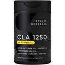 Sports Research CLA - 1250mg z Active Conjufared kwas linolowy dla mężczyzn i kobiet 124; Non-GMO, Soy & Gluten Free - 95% (180 Softgels)...