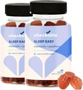 Checkable ® Melatonin Gummy - 120 Hrabia - Melatonina, Passiflora i Witamina B6 - Gluten Fee, Wegan i Non-GMO
