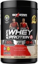 Proszek z białka serwatki + Immune Support Support 124; Sześciogwiazdkowy Białko serwatki Plus 124; Izolat białka serwatki & Peptydy + Builder mięśni 124; Proszek z białka lean dla mięśni Zysk i Odzysk 124; Wanilia, 2 kg