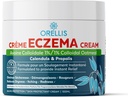 Eczema krem z organiczną owsianką koloidalną, Calendula & Propolis, Natural Eczema Relief Ointment Face & Body. Instant Itch Relief, Dermatic Lotion Kids & Dorośli. Soothe Skin Irritations.
