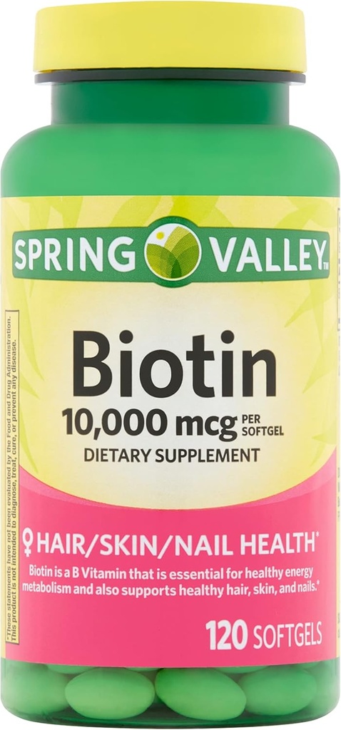 Dolina Wiosna Biotin suplement diety, 10 000 mg, 120 Softgels