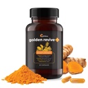 UpWellness Golden Revive + Joint Supplement Supplement Wyposażony w turmeric z Black Pepper, Quercetin i Magnesium Turmeric Boswellia Supplement - 6 Aktywne składniki do wspólnej opieki - 60 kapsułek